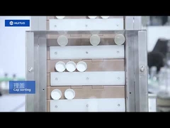 구강 청결제 충전 및 캡핑 기계, 둥근 캡 캡핑 기계