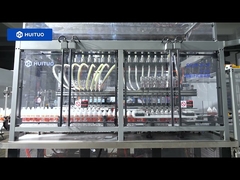 Huituo automatic linear 2-row flowmeter filling machine filler for disinfectant fluid