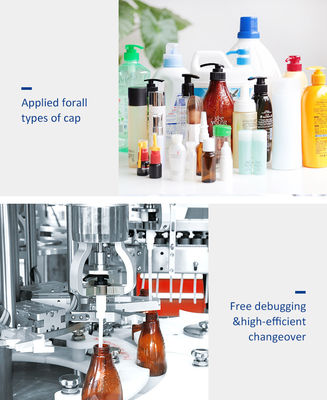 4KW 4 클로 구조 자동적인 병 모자를 씌우는 기계