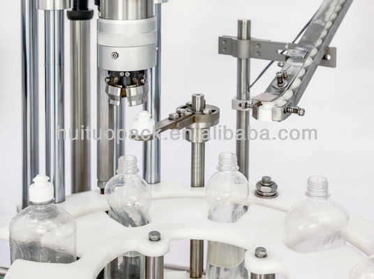 PET 유리병을 위해 자동인 액체 세제 로션 펌프 뚜껑봉함기