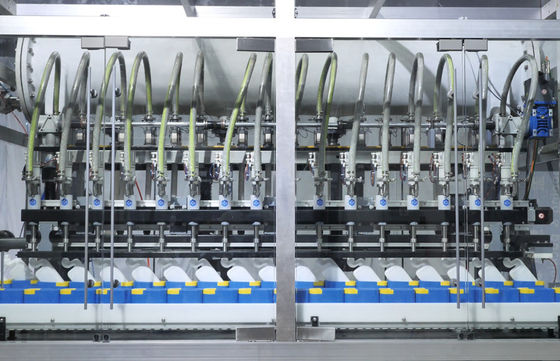 PLC 통제 부식성 액체 충진 생산 라인 AC380V