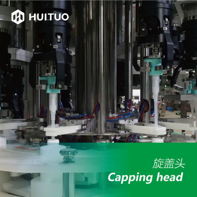 샴푸와 머리카락 조절기를 위한 자동 80bpm 8 머리 회전식 뚜껑봉함기