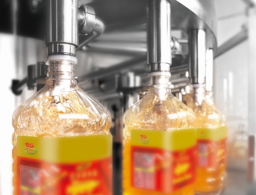 터치스크린 식용 기름 병 충전물 기계