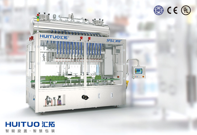 소독 물을 위한 0.3% 정확도 12000BPH 물병 충전기